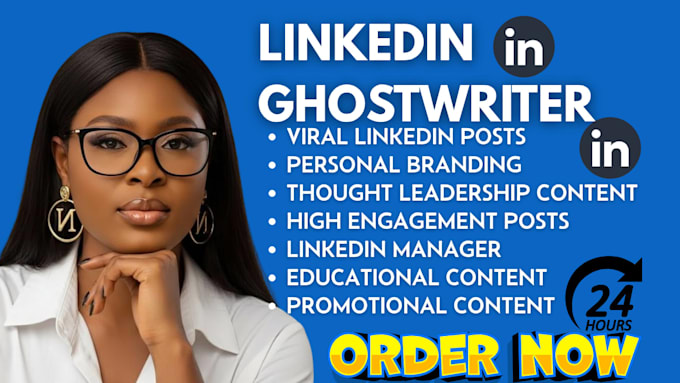 be your linkedin ghostwriter for liinkedin posts and personal branding content