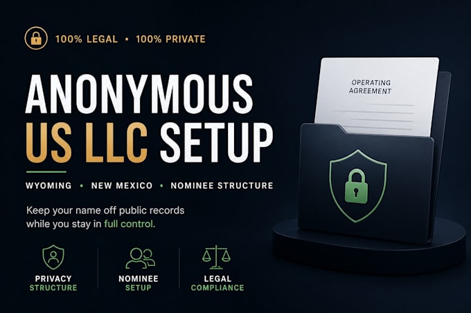 set up an anonymous llc structure using a nominee member or manager