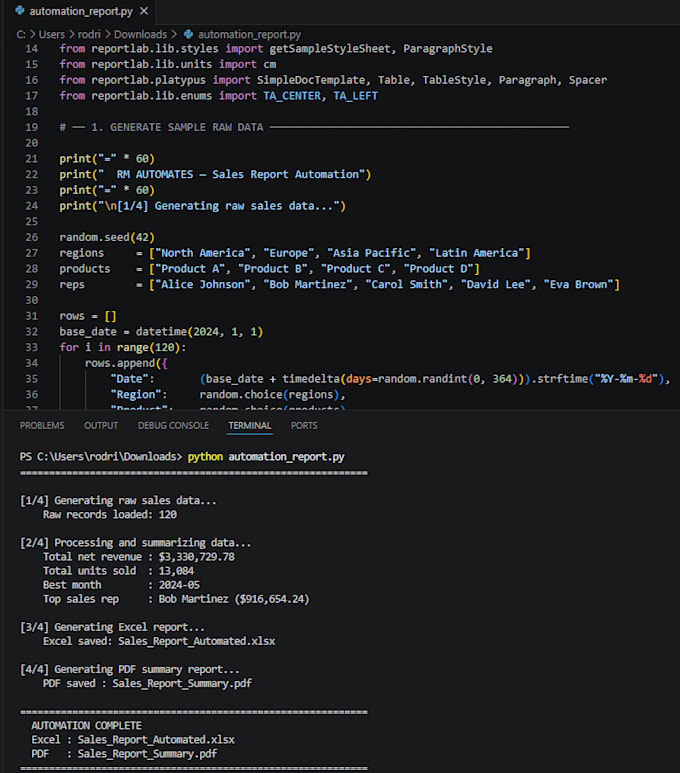 build python automation scripts for engineering workflows and data processing