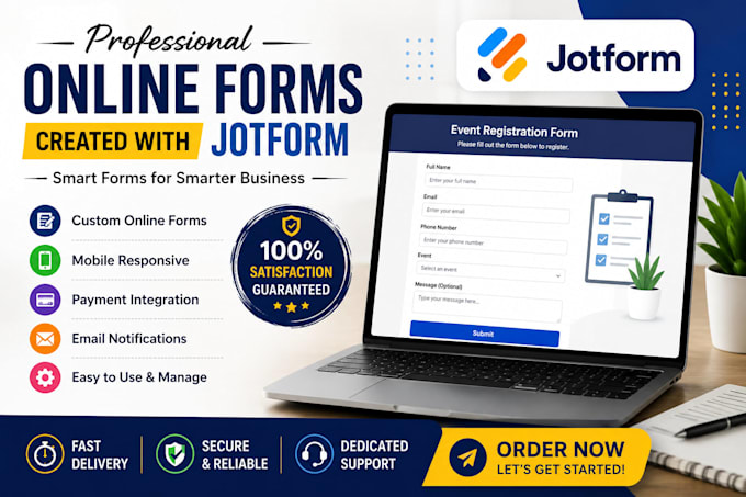 create professional online forms using jotform