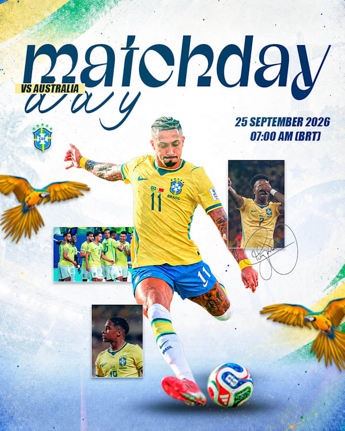 design sports posters and football matchday graphics
