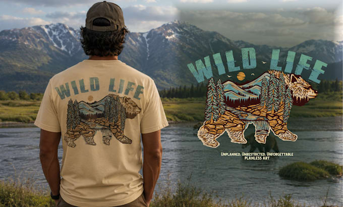 design t shirt and clothing outdoor adventure design