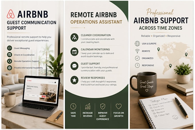 manage airbnb guest communication and remote property support
