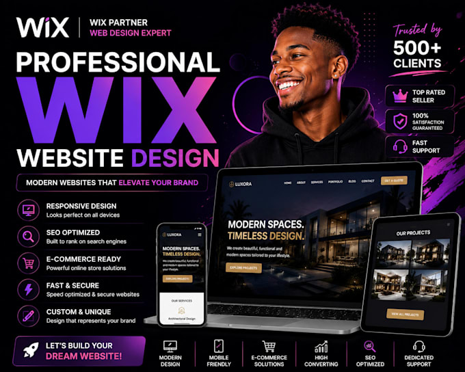 create a professional wix website with SEO optimization
