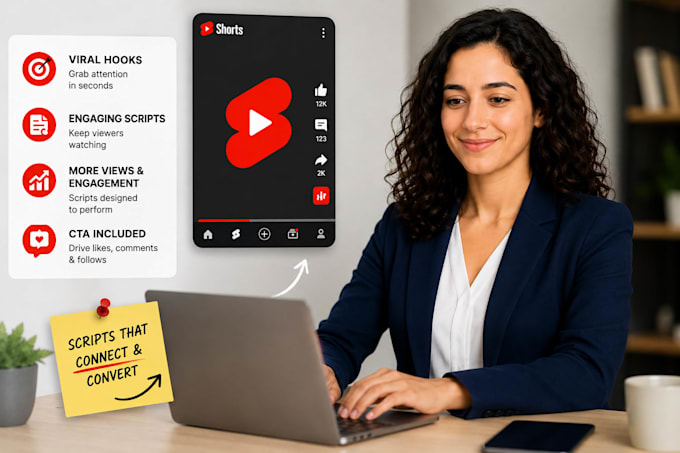 write faceless youtube scripts and viral shorts in spanish english
