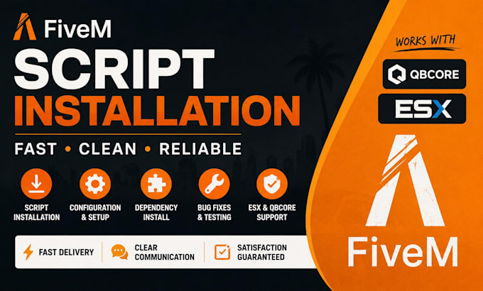 install and configure fivem scripts for esx and qbcore