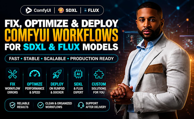 fix optimize and deploy comfyui workflows for sdxl and flux models