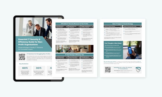 design business one pager, sell sheet, or executive summary