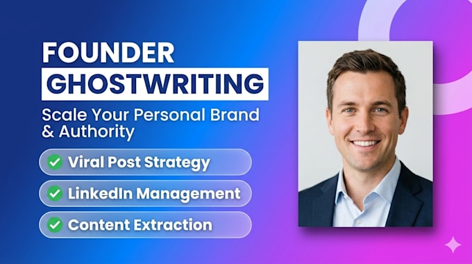 ghostwrite linkedin posts for founders and do personal brand management article