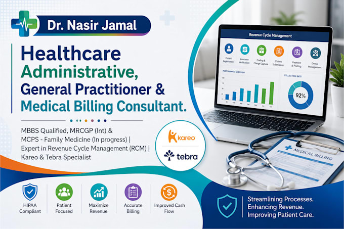 be medical consultant, rcm and healthcare admin