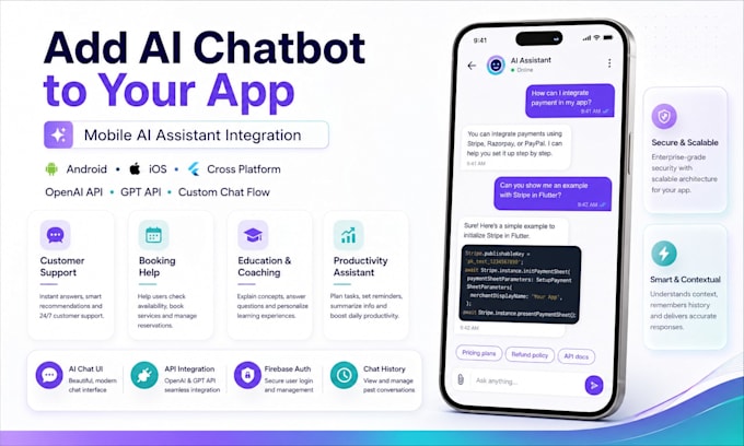 add chatbot to mobile app