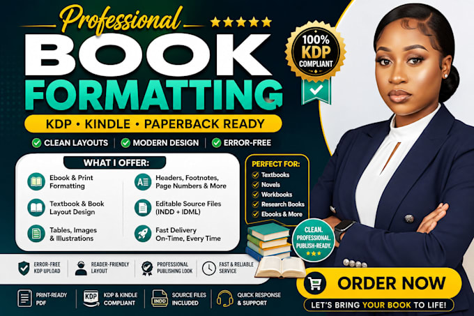 format educational textbooks for print and amazon KDP and kindle