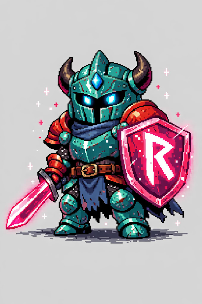 create pixel art illustration for your project