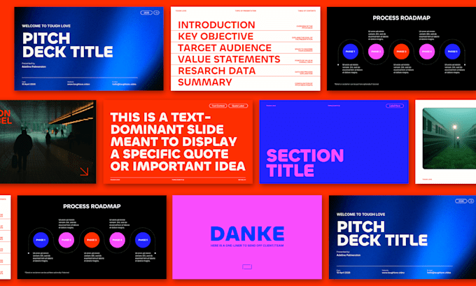 design a premium pitch deck or branded presentation