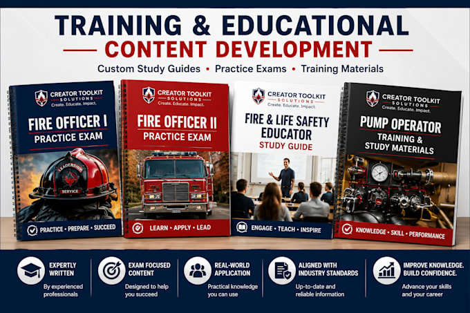 create professional study guides, training manuals, and educational content