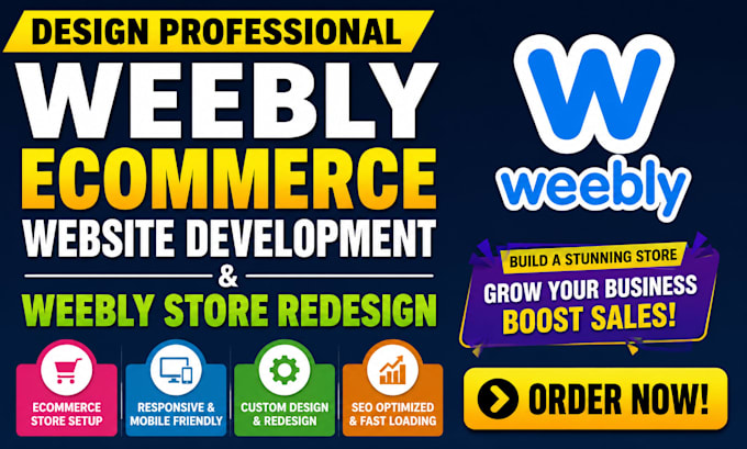 design professional weebly ecommerce website development weebly store redesign
