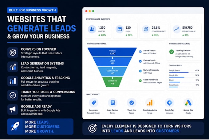 create a conversion focused website for your business