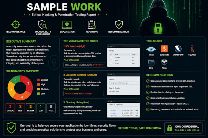 do ethical hacking and website security testing