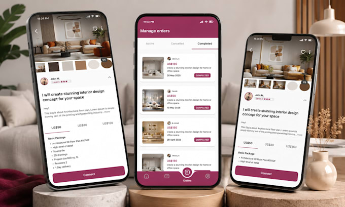 create a professional mobile app uiux design