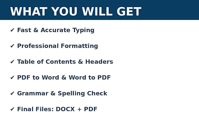do typing and document formating