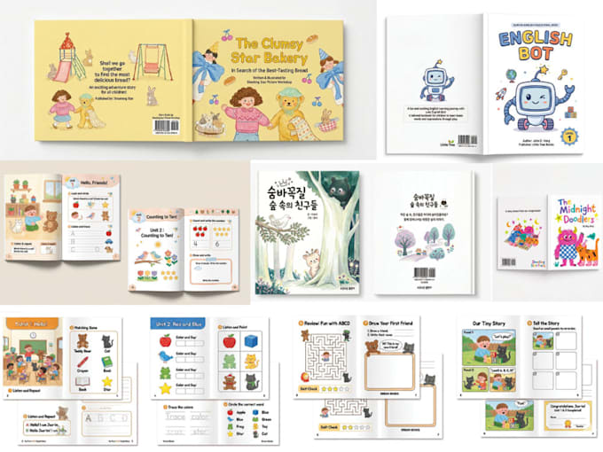 get educational book cover inner layout design