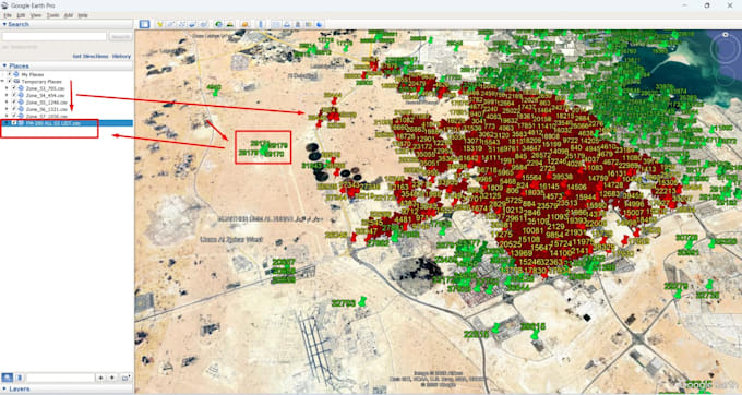 make kml or kmz file for your data by using google earth pro