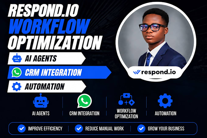 do respond io workflow optimization ai agents CRM integration automation