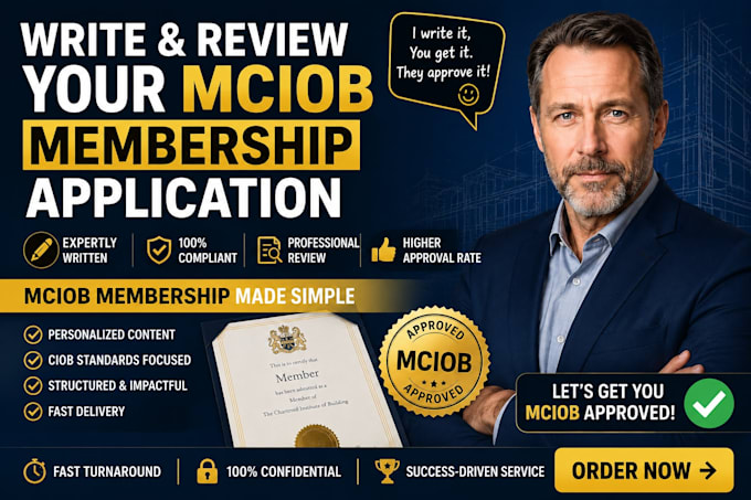 write and review your mciob membership application