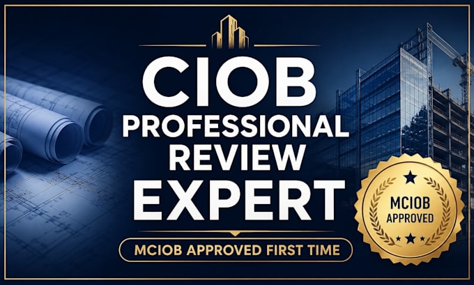 write your ciob professional review mciob competency report and application