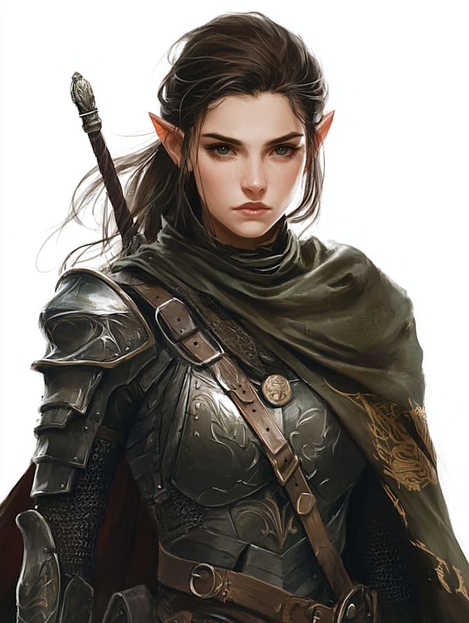 fantasy dnd character illustration