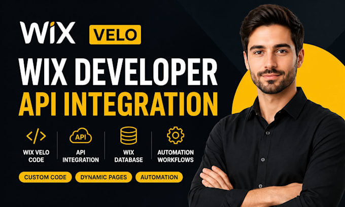 integrate external apis and develop custom wix velo code wix website redesign