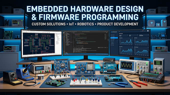 develop embedded hardware design and firmware programming