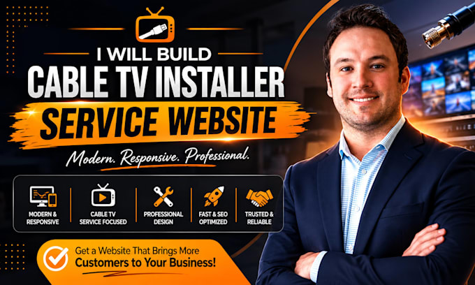 build cable tv installer service website
