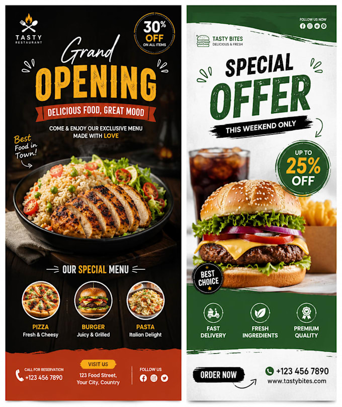 design professional flyer, poster and brochure your business