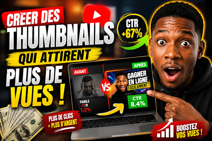 design CTR boosting youtube thumbnail in 3hrs