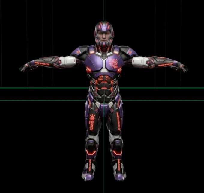 create and texture high end 3d model for animation game print