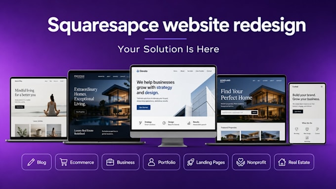 redesign squarespace website, squarespace redesign, squarespace website redesign