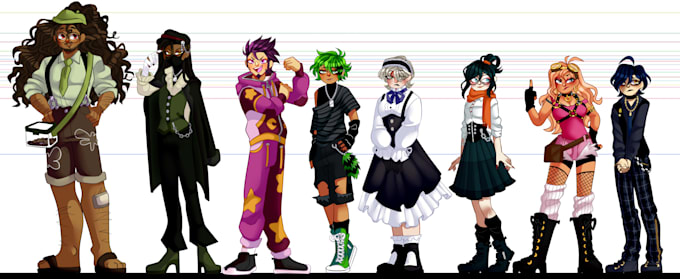 draw you a reference character sheet