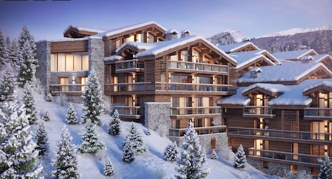 alpine chalet interior design,driveway,revit condominium render,3d basement,room