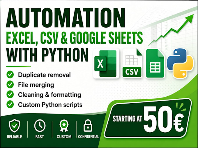 automate excel CSV and google sheets with expert python scripts