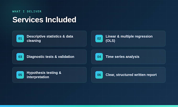 do statistical data analysis and econometric