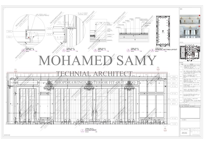 create interior shop drawings, technical drawings and boq
