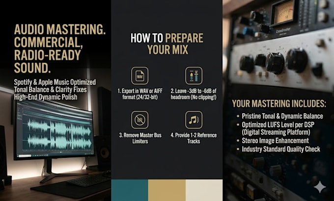 professionally master your track for streaming platforms