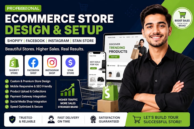 create a professional shopify ecommerce store