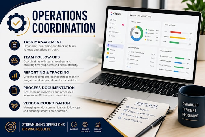 be your virtual assistant for operations and admin support