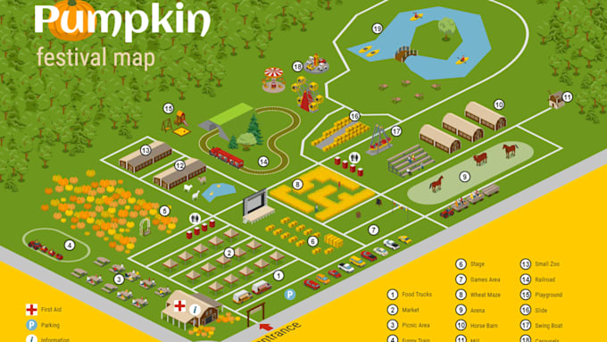 Design event map festival map trade show map conference venue floor ...