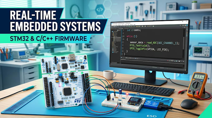 develop real time embedded systems and microcontroller applications