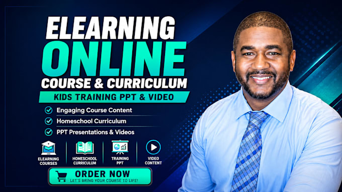 do elearning online course, homeschool curriculum, kids training PPT video