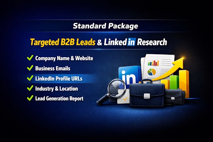 do b2b lead generation and company data research