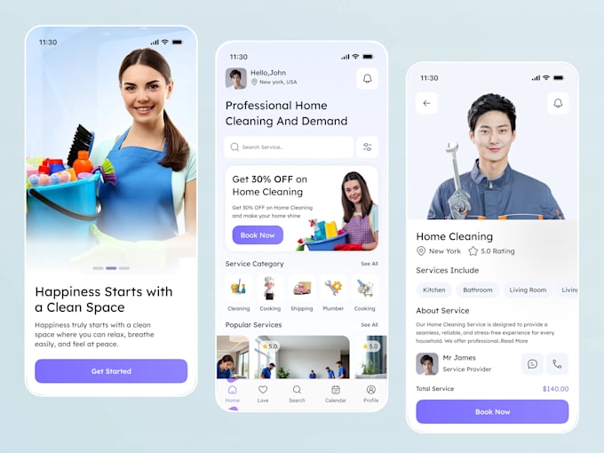 develop home service mobile apps and web saas platforms